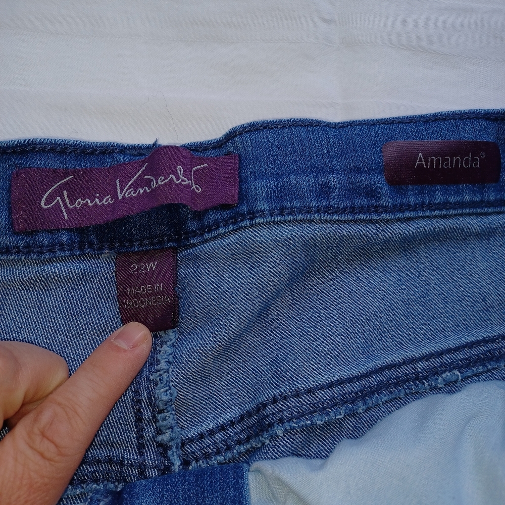 Gloria Vanderbilt Amanda Jean 22w Straight Leg